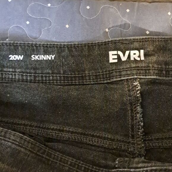 ENRI Black Skinny Jeans size 20W - Picture 3 of 6